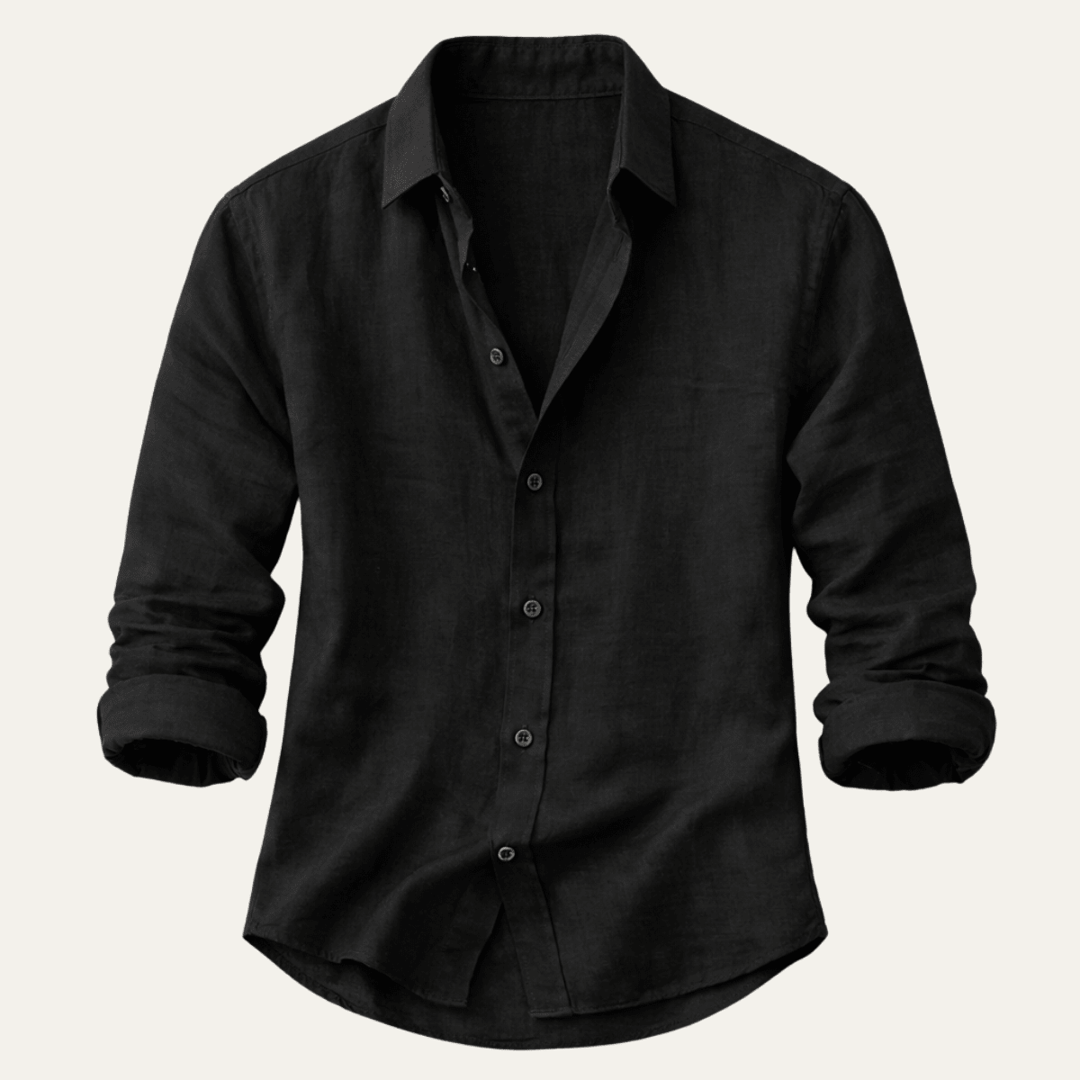 Men's Linen Shirt - Tailored Fit Full Button Placket - Hudson Harper - Men Shirt