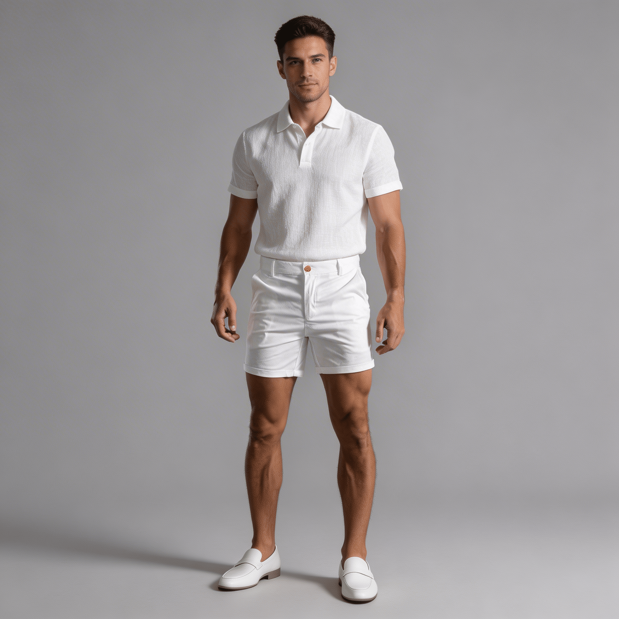 Men's Linen Shorts - Contoured Fit Tailored Shape Short Length - Hudson Harper - Men Shorts