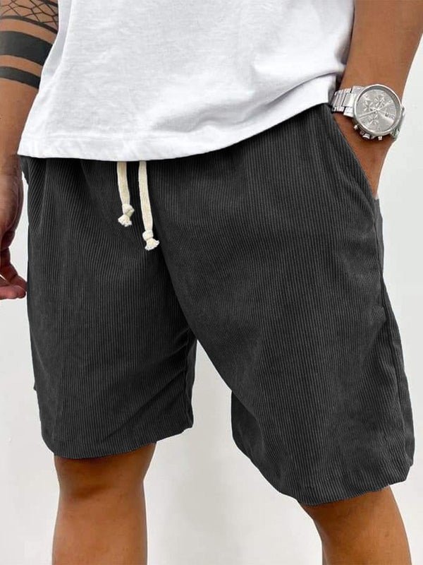 Men's Linen Shorts - Loose Fit Short Length Pull - On Closure - Hudson Harper - Men Shorts