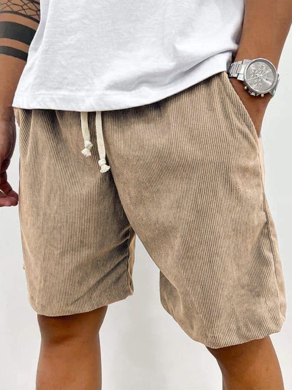 Men's Linen Shorts - Loose Fit Short Length Pull - On Closure - Hudson Harper - Men Shorts