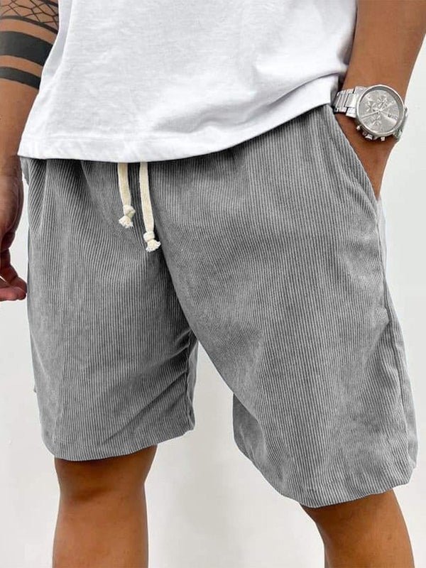 Men's Linen Shorts - Loose Fit Short Length Pull - On Closure - Hudson Harper - Men Shorts