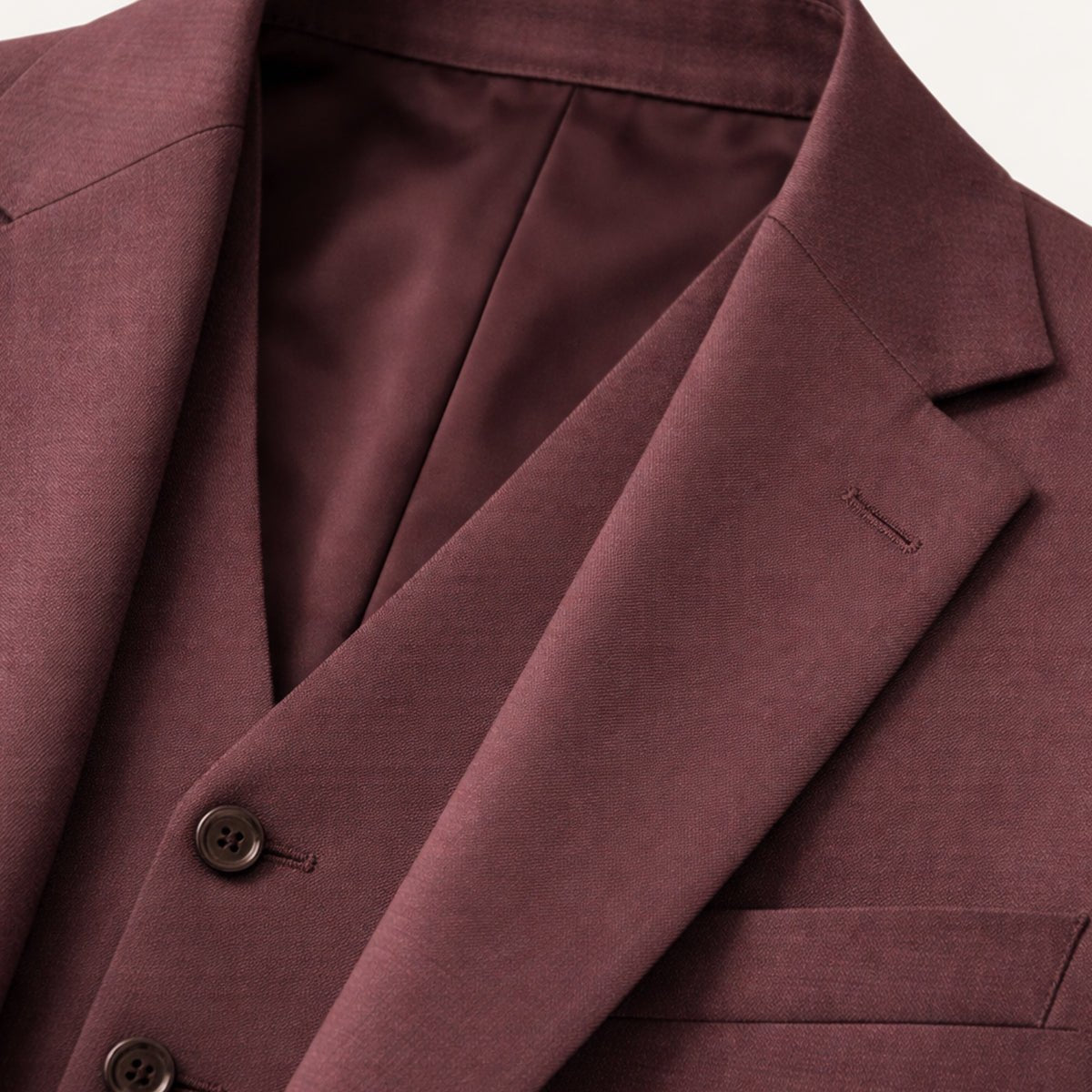 Men's Linen Three - Piece Suit - Tailored Fit Jacket Waistcoat & Trousers - Hudson Harper - Men Suit