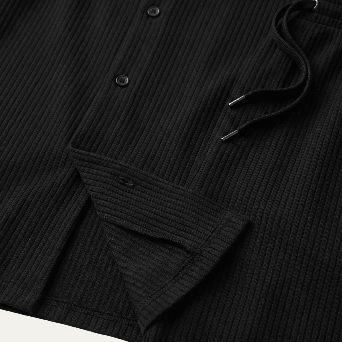 Men's Lounge Set — Ribbed Short Sleeve Top & Drawstring Shorts - Hudson Harper - Men Set