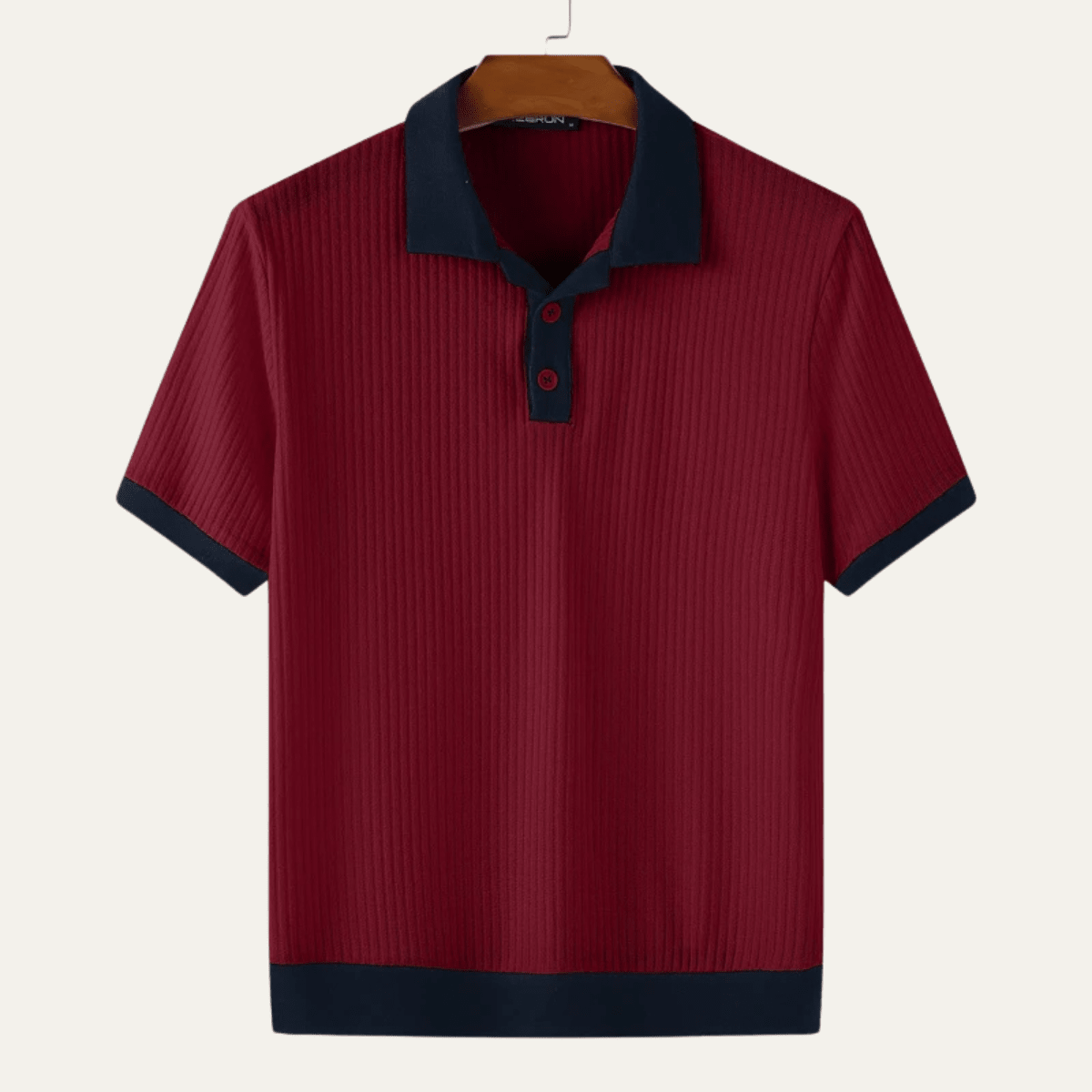Men's Polo Shirt — Regular Fit Short Sleeve Button Closure - Hudson Harper - Men Shirt