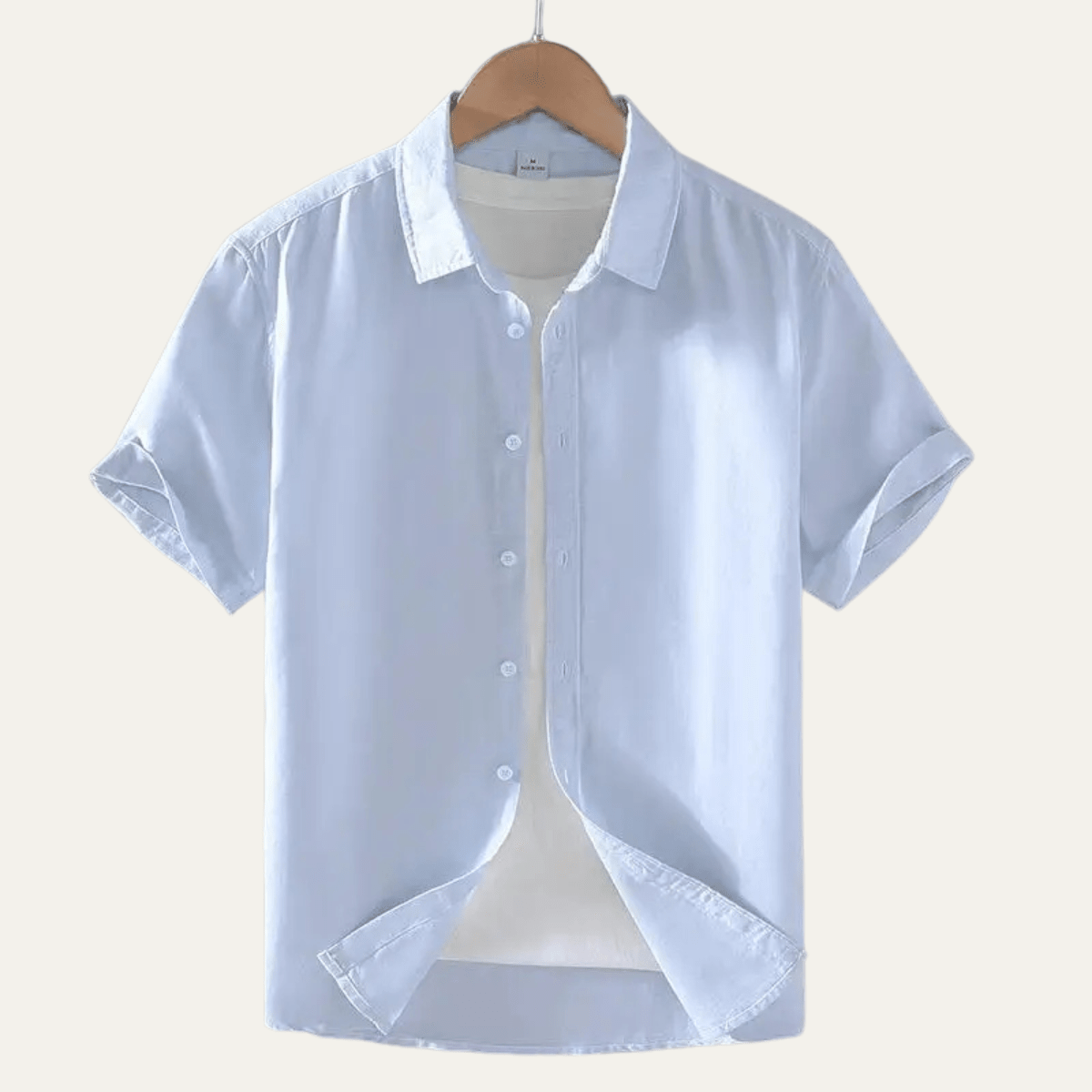 Men's Shirt — Short Sleeve Relaxed Fit Button - Down Collar - Hudson Harper - Men Shirt