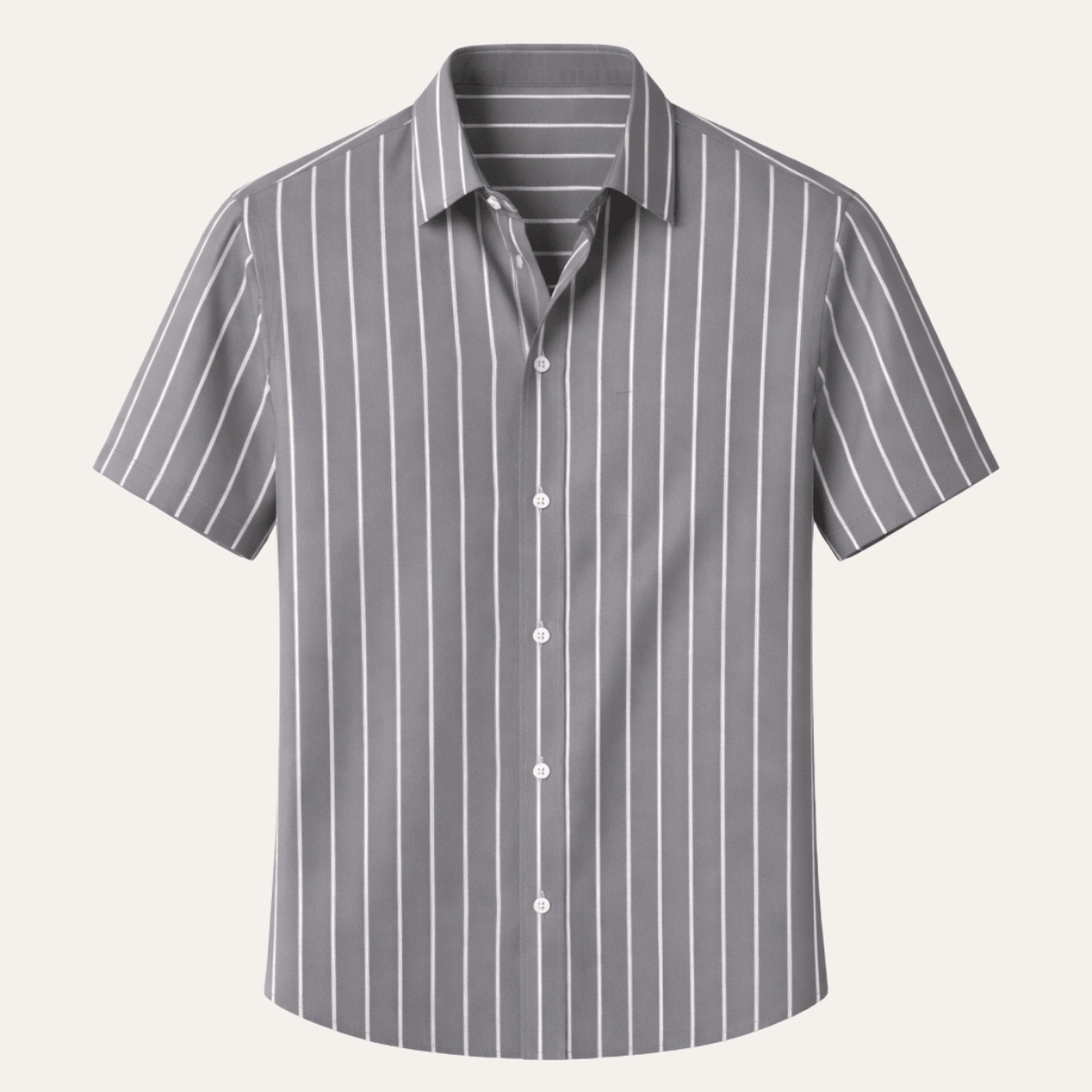 Men's Shirt — Striped Pattern Long Sleeve Button Placket - Hudson Harper - Men Shirt