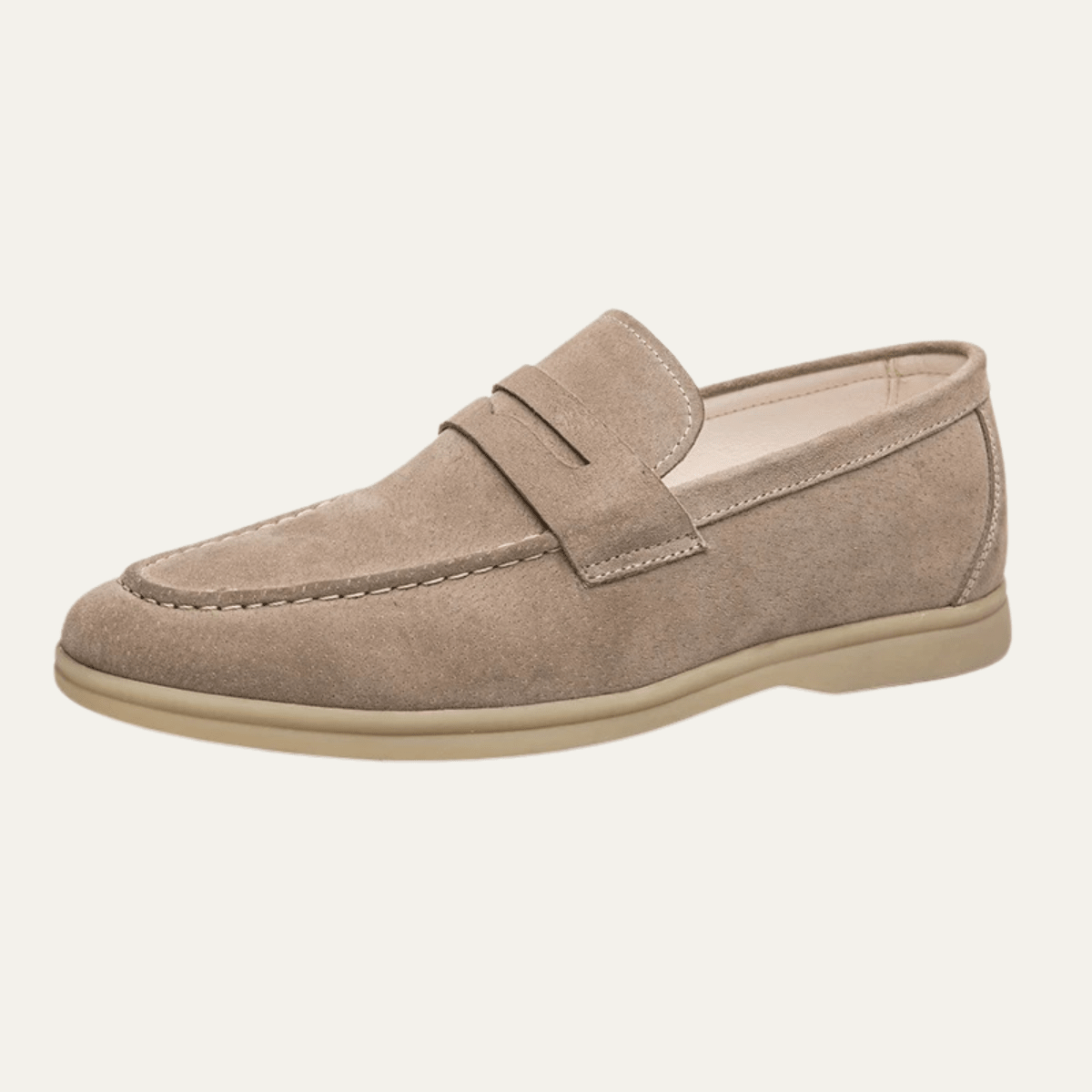 Men's Slip - On Loafers — Low Sole & Stitched Detail - Hudson Harper - Men Shoes