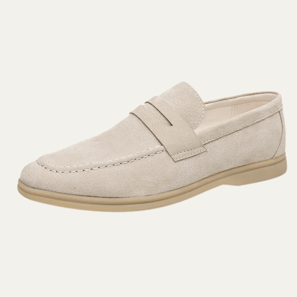 Men's Slip - On Loafers — Low Sole & Stitched Detail - Hudson Harper - Men Shoes