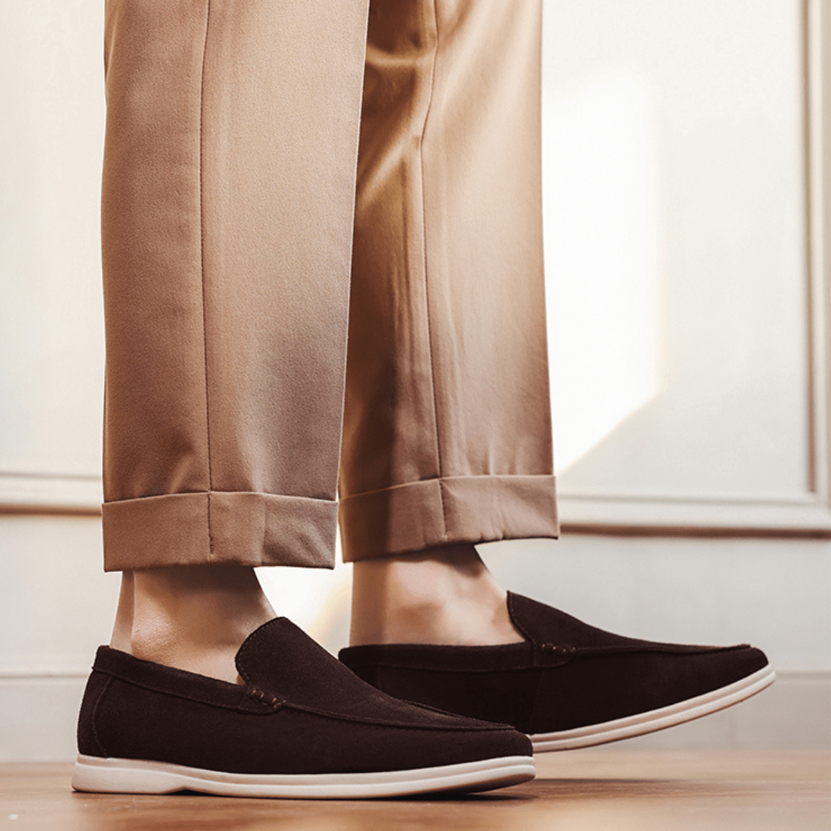 Men's Slip - On Loafers — Stitched Detail Smart - Casual - Hudson Harper - Men Shoes
