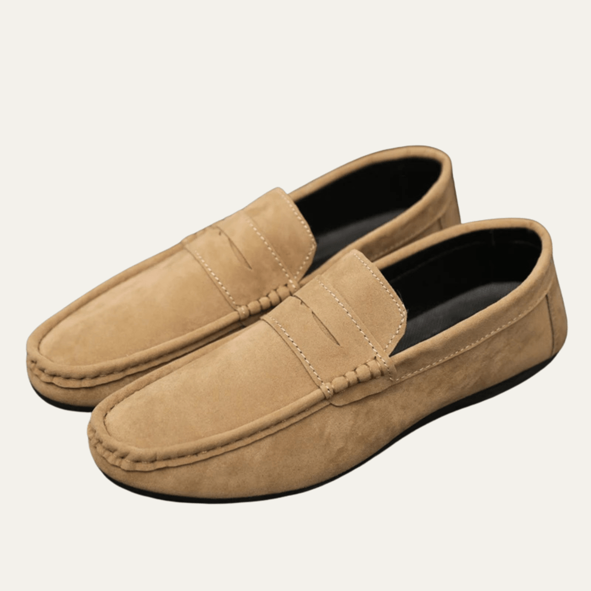 Men's Slip - On Loafers — Stitched Upper Detail - Hudson Harper - Men Shoes