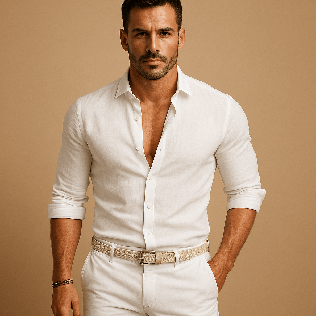 Shirt Men Lightweight Button - Down Fit Effortless Style - Hudson Harper - Men Shirt