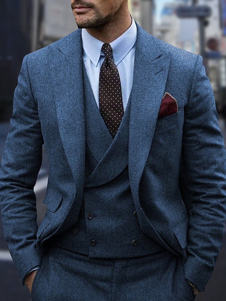 Suit Men Formal Two - Button Fit Timeless Look - Hudson Harper - 3 Piece suits