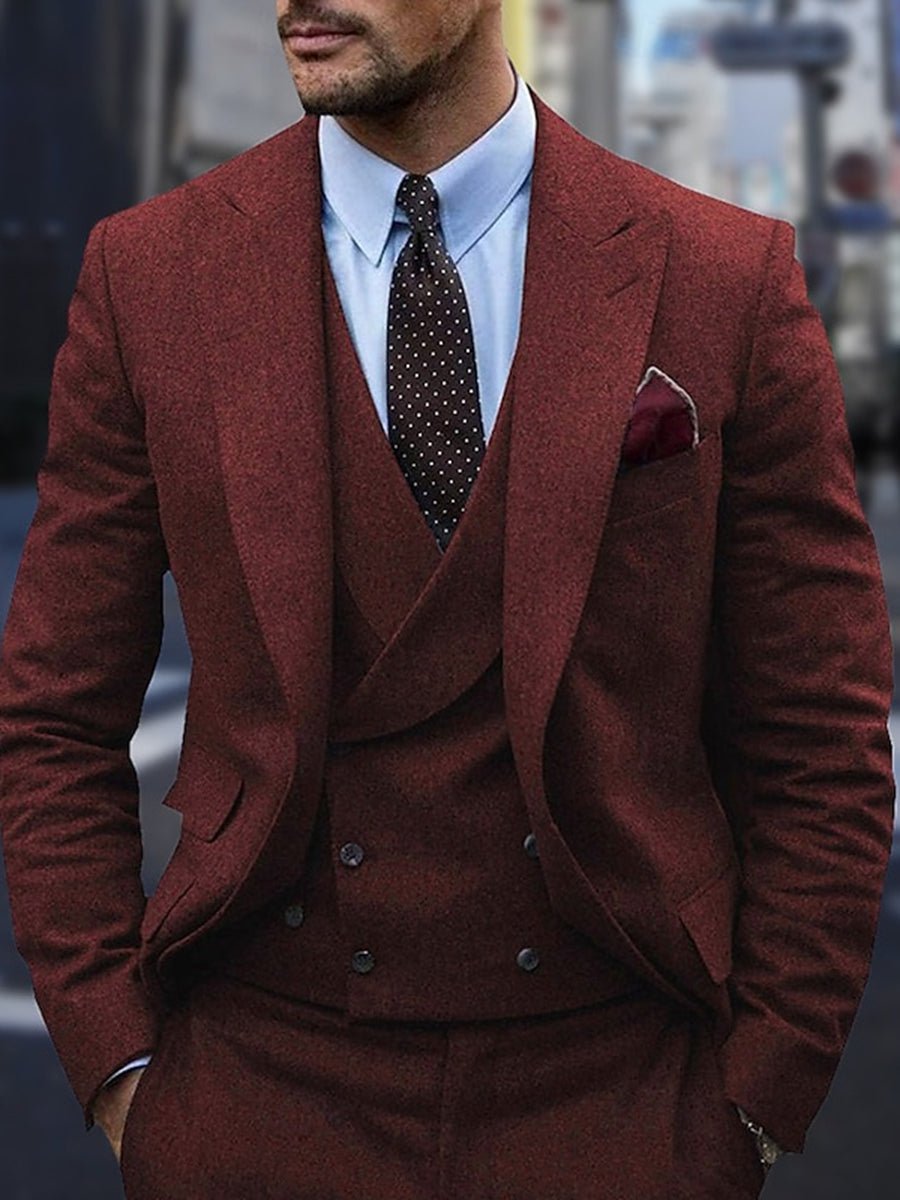 Suit Men Formal Two - Button Fit Timeless Look - Hudson Harper - 3 Piece suits