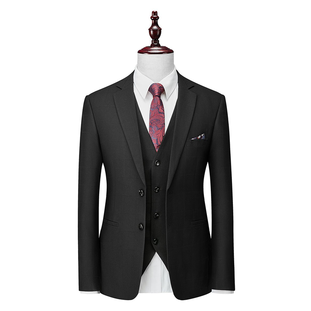 Suit Men Slim Fit Formal 3 Piece Sharp Style - Hudson Harper - 3 Piece suits