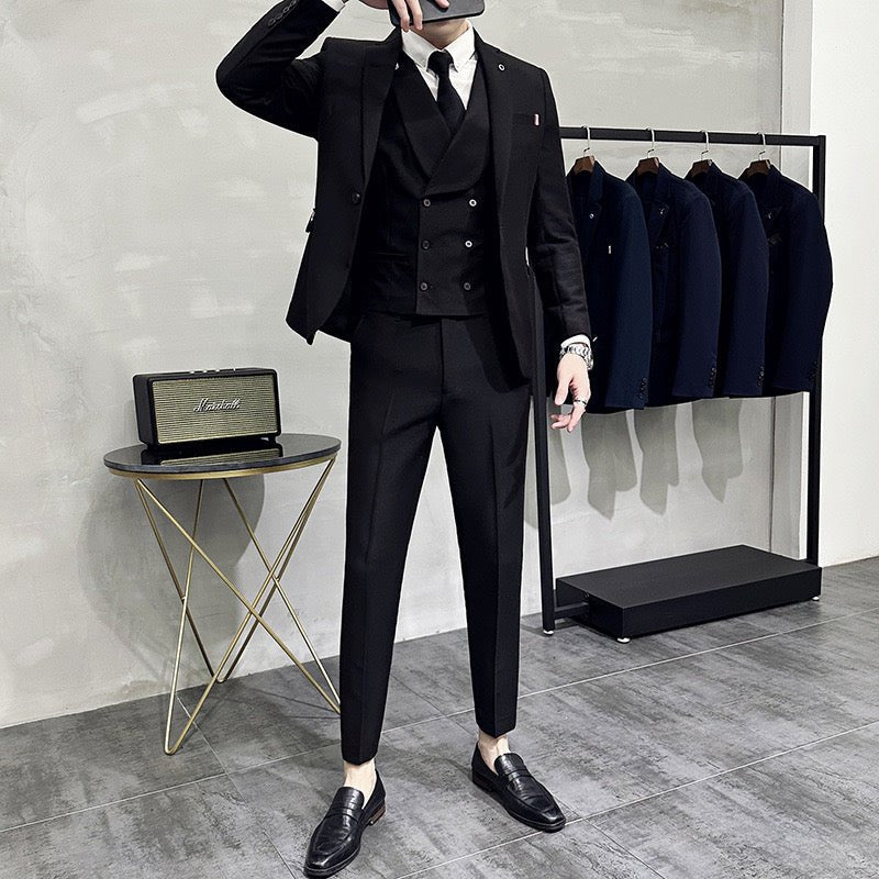 Suit Men Slim Fit Wedding Guest Set Refined Look - Hudson Harper - 3 Piece suits