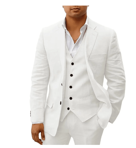 Suit Set Men Lightweight Summer Fit Breezy Style - Hudson Harper - 3 Piece suits
