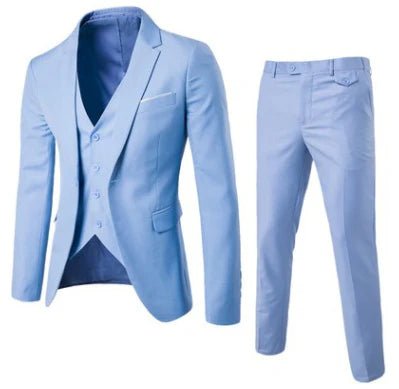 Suit Set Men Slim Fit Formal Wear Classic Look - Hudson Harper - 3 Piece suits