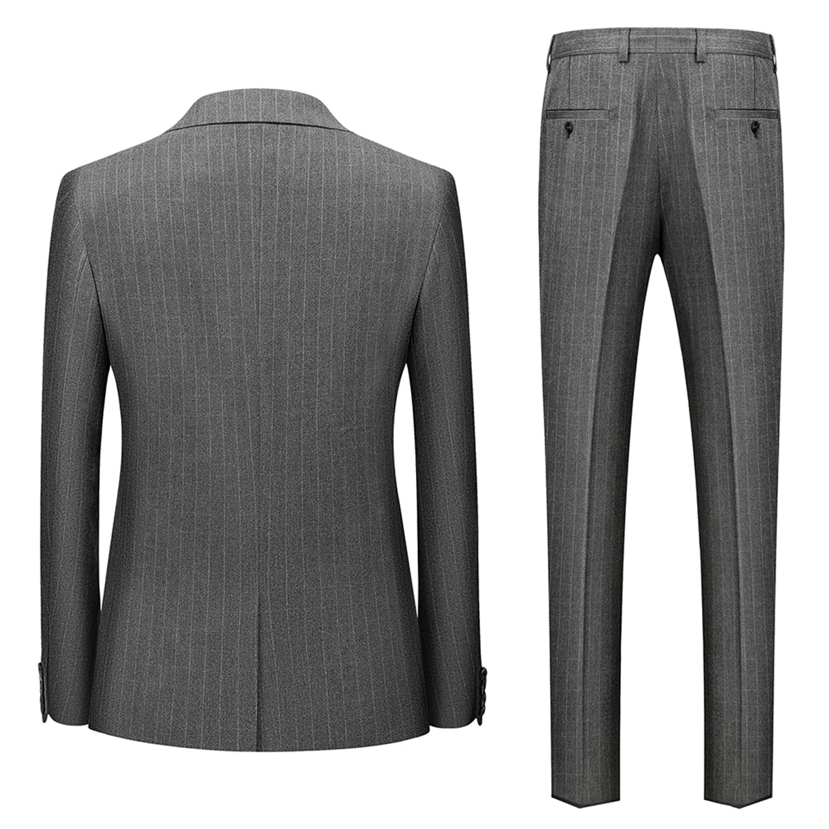 Suit Set Men Slim Fit Wedding Guest Formal Style - Hudson Harper - 3 Piece suits