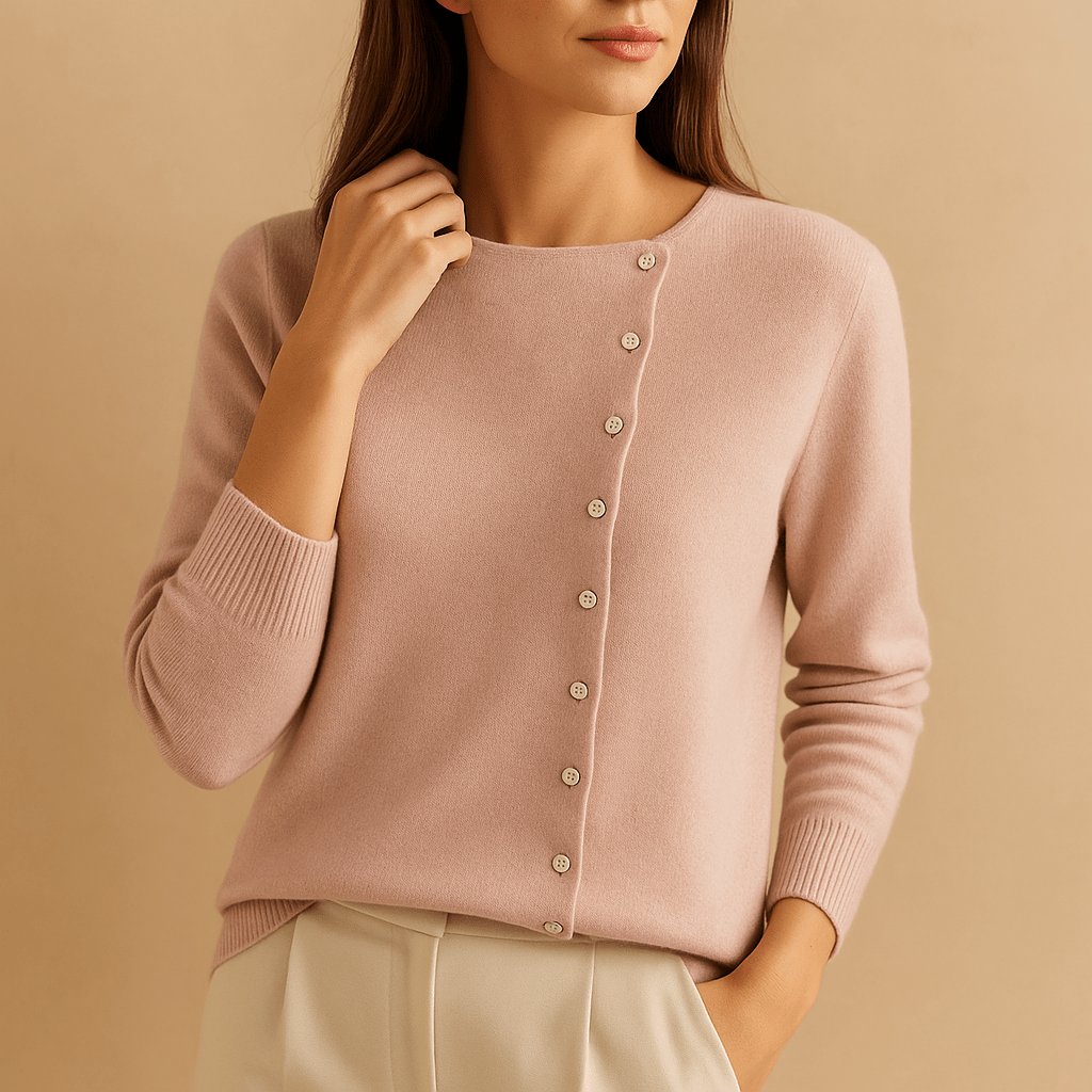 Sweater Women Long Sleeve Crew Neck Design with Relaxed Fit Shape - Hudson Harper - Women Sweaters