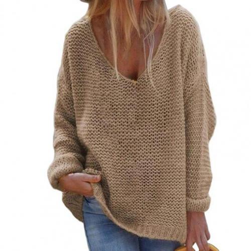 Sweater Women Warm Loose Relaxed Fit Elegant Everyday Style - Hudson Harper - Women Sweaters