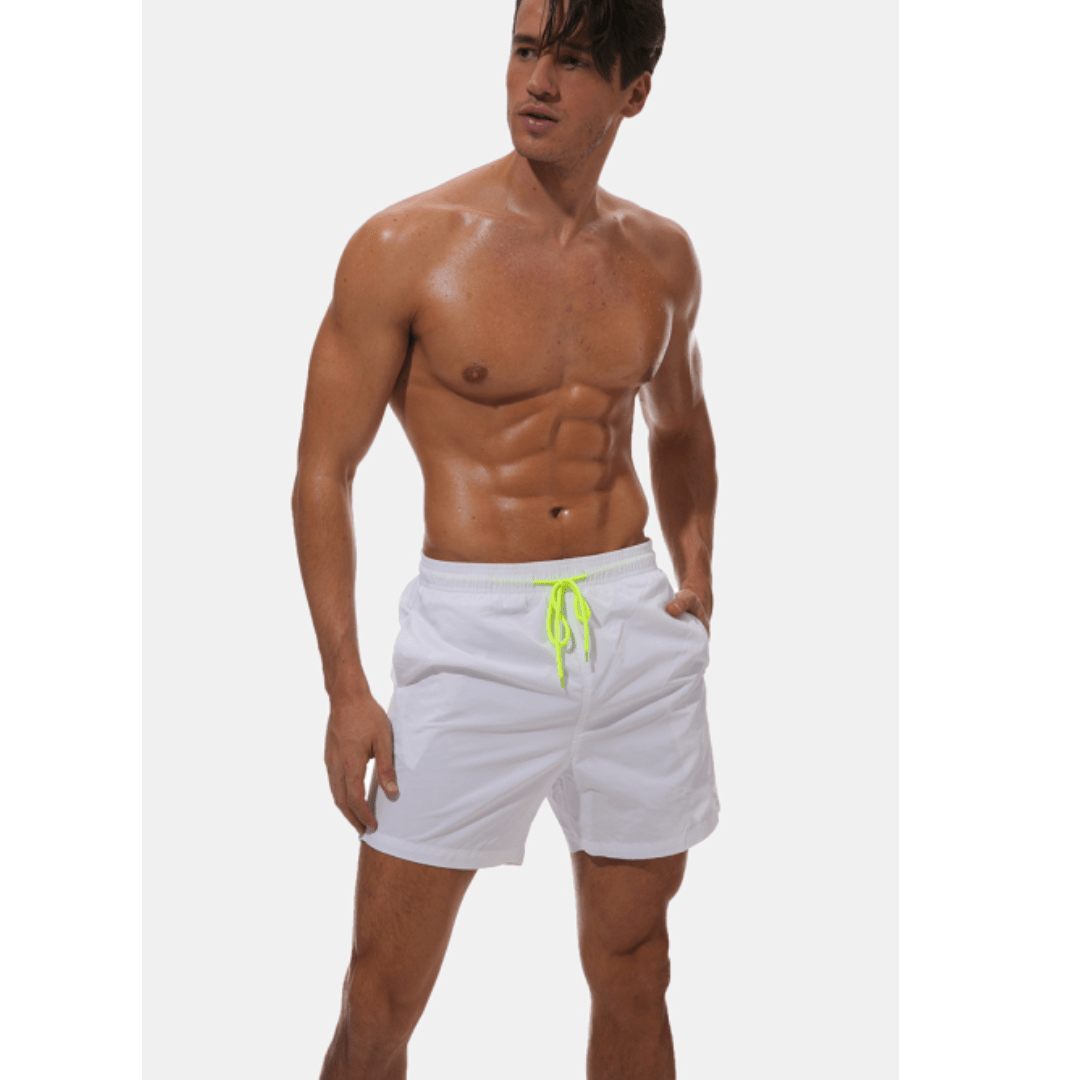 Swim Trunks Men Short Length Lining and Side Pocket - Hudson Harper - Men Swimwear