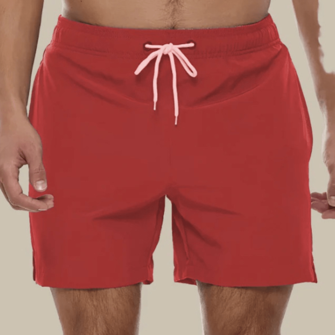 Swim Trunks Men Short Length Lining and Side Pocket - Hudson Harper - Men Swimwear