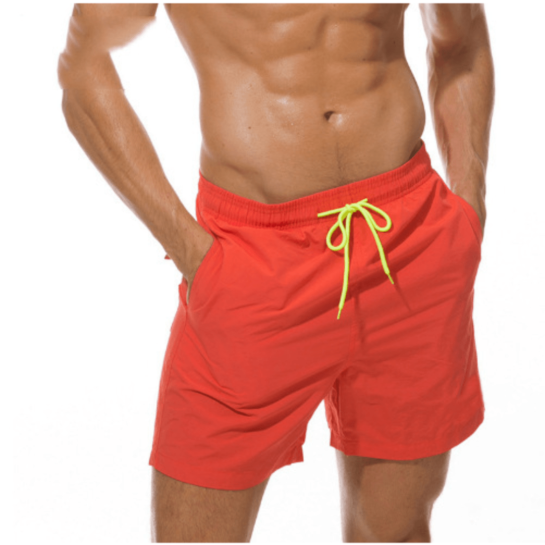 Swim Trunks Men Short Length Lining and Side Pocket - Hudson Harper - Men Swimwear