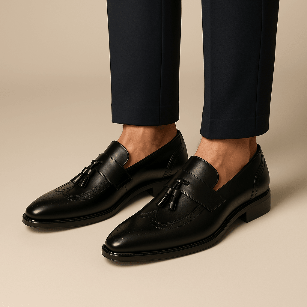 Tassel Loafers Men Classic Slip - On Dress Shoes - Hudson Harper - Men's Shoes