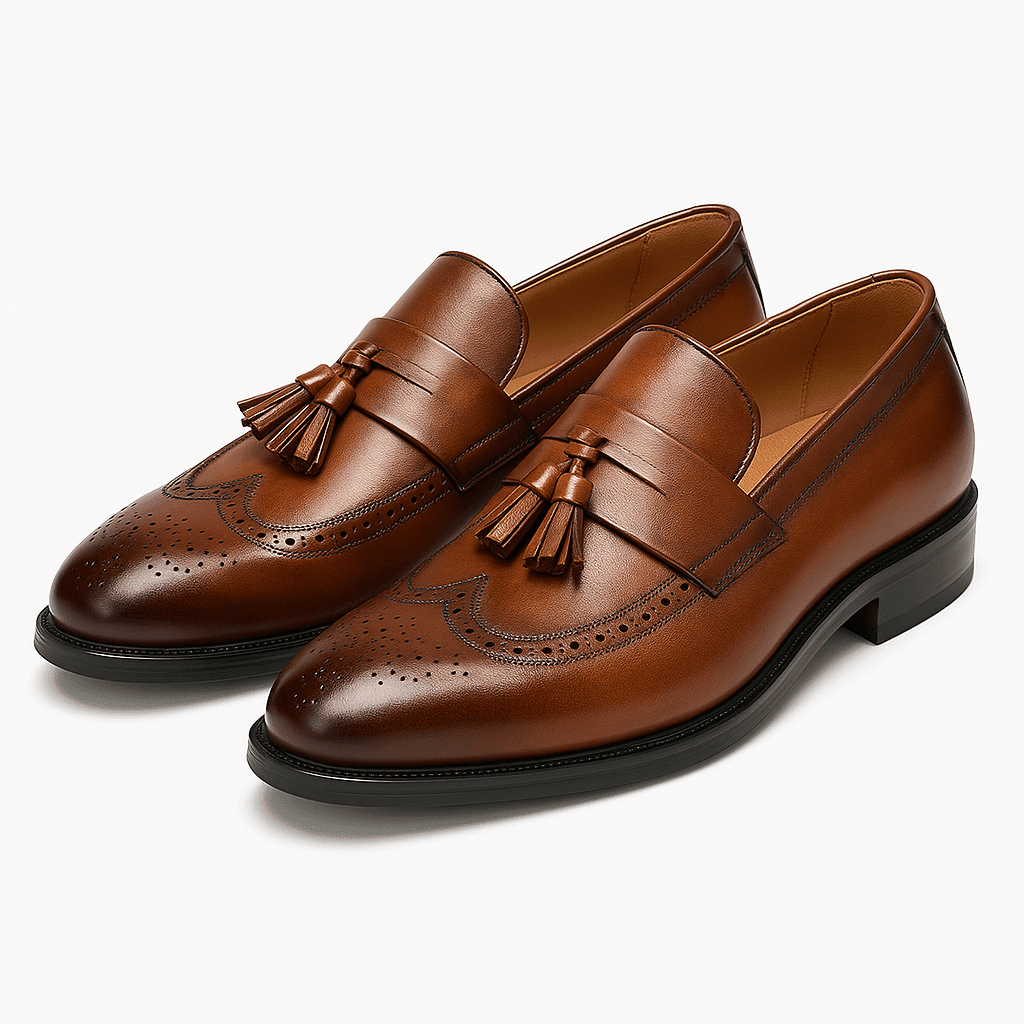 Tassel Loafers Men Classic Slip - On Dress Shoes - Hudson Harper - Men's Shoes