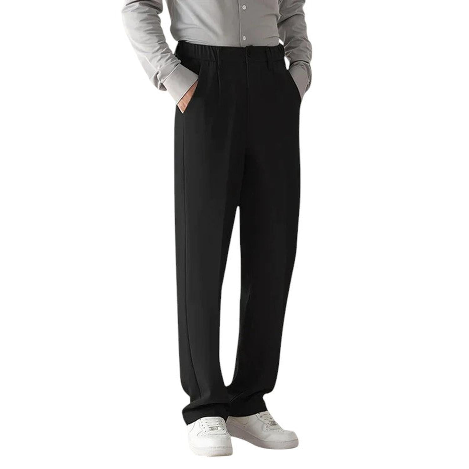 Trousers Men Formal Draped Design Relaxed Tailored Fit - Hudson Harper - Pants