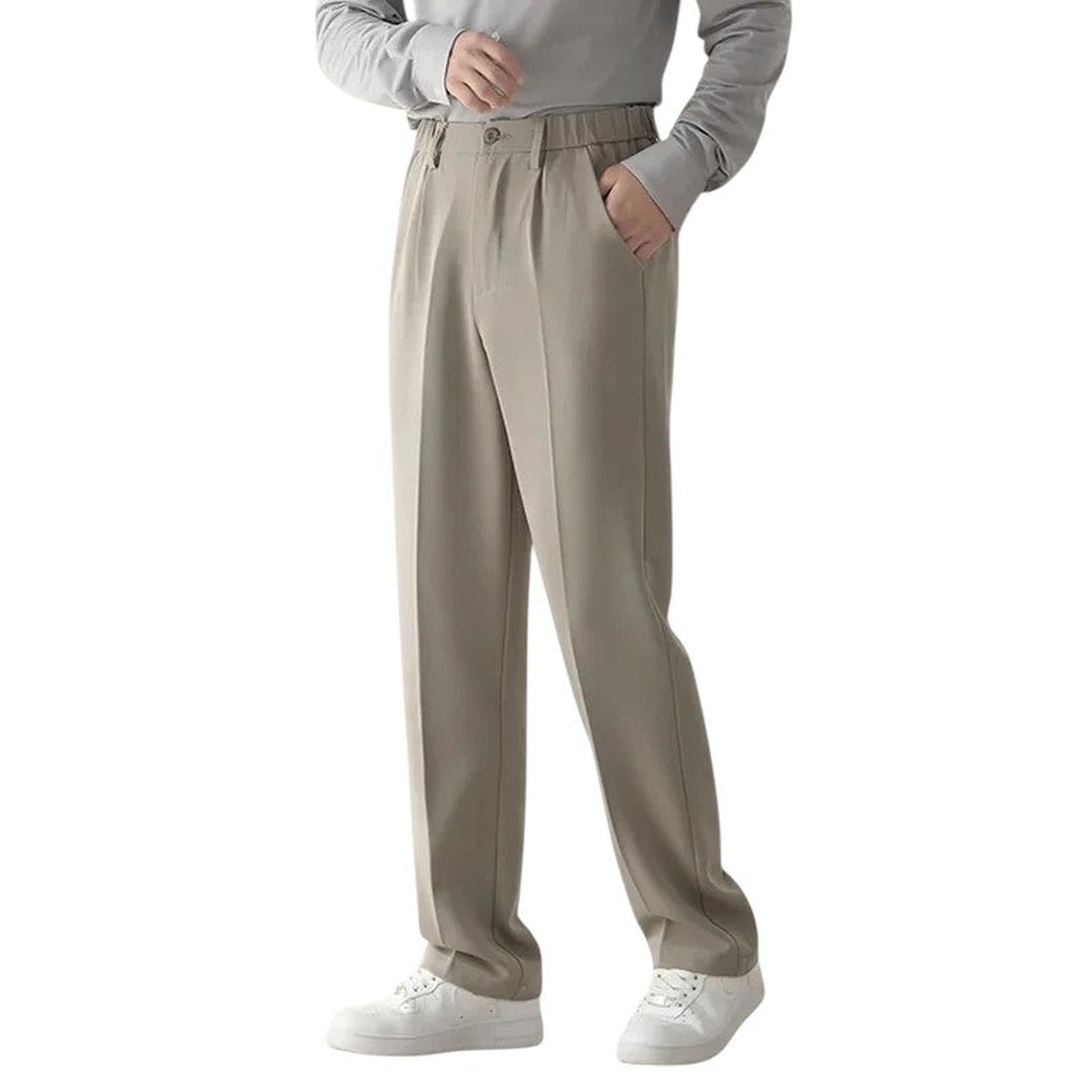 Trousers Men Formal Draped Design Relaxed Tailored Fit - Hudson Harper - Pants