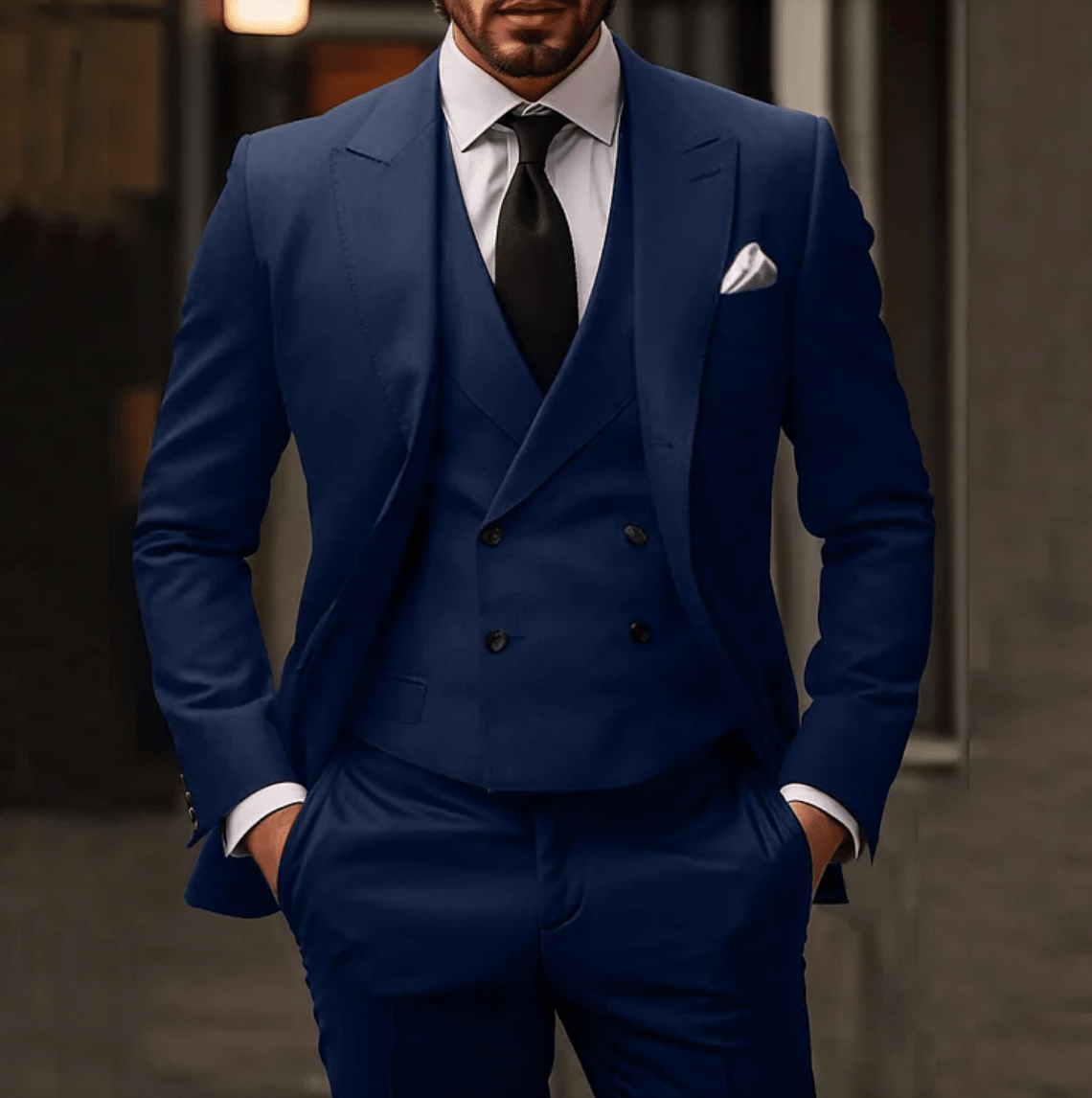 Wedding Suit Men Classic Three Piece Formal Design - Hudson Harper - 3 Piece suits