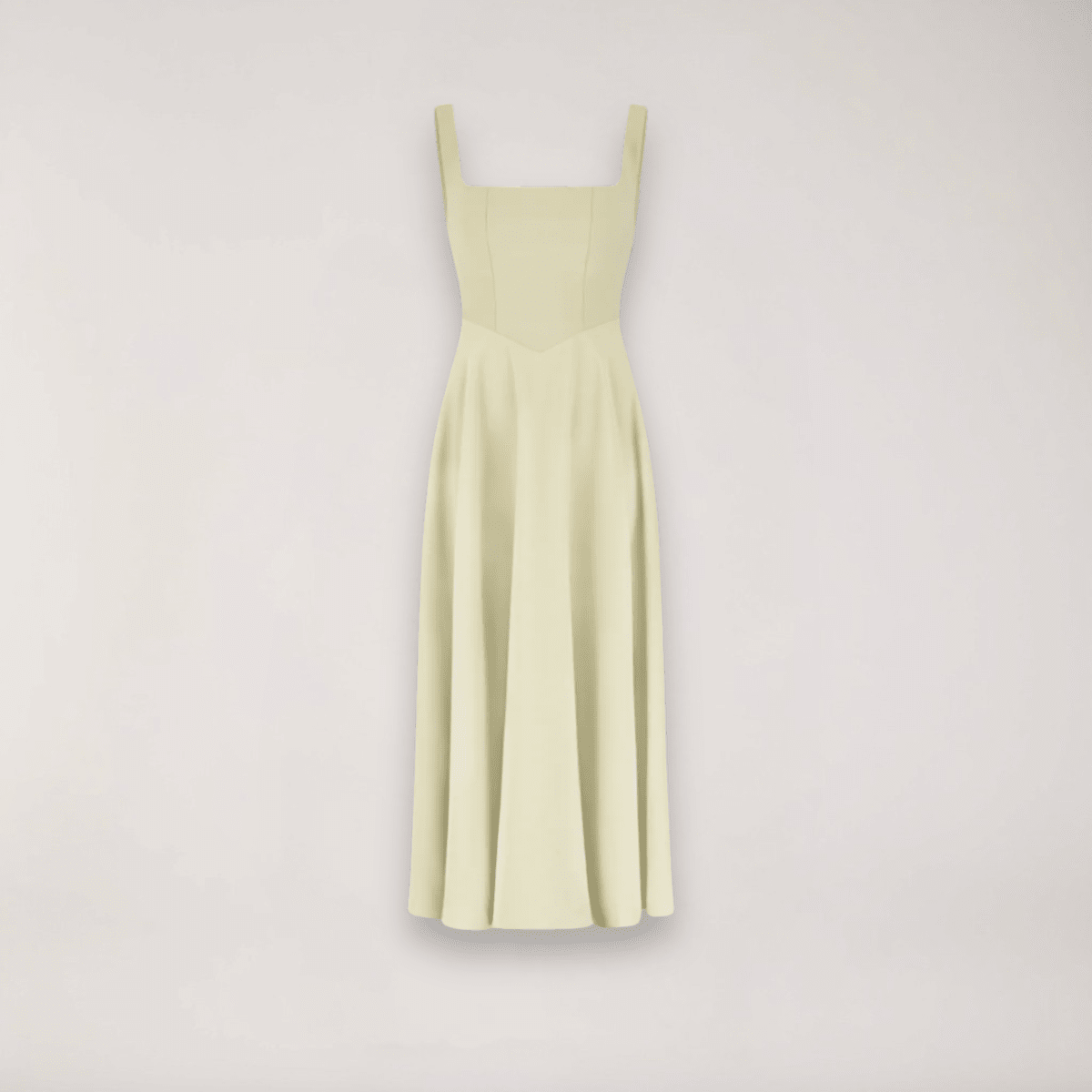 Women Dress Sleeveless V - Neck Pleated Knee Length Fit - Hudson Harper - Women Midi Dress