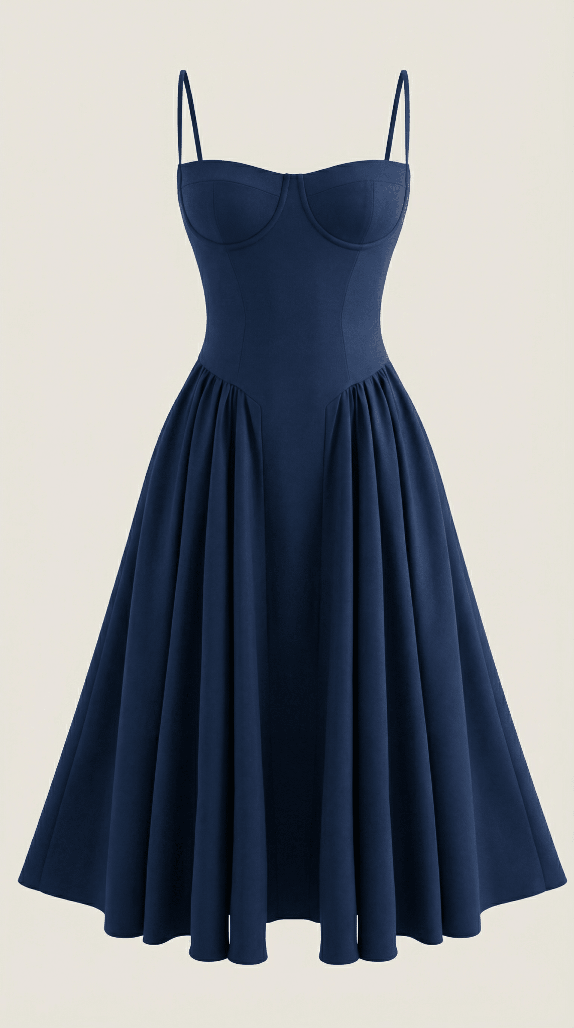 Women Midi Dress Corset Fit Sweetheart Neckline Design - Hudson Harper - Women Midi Dress