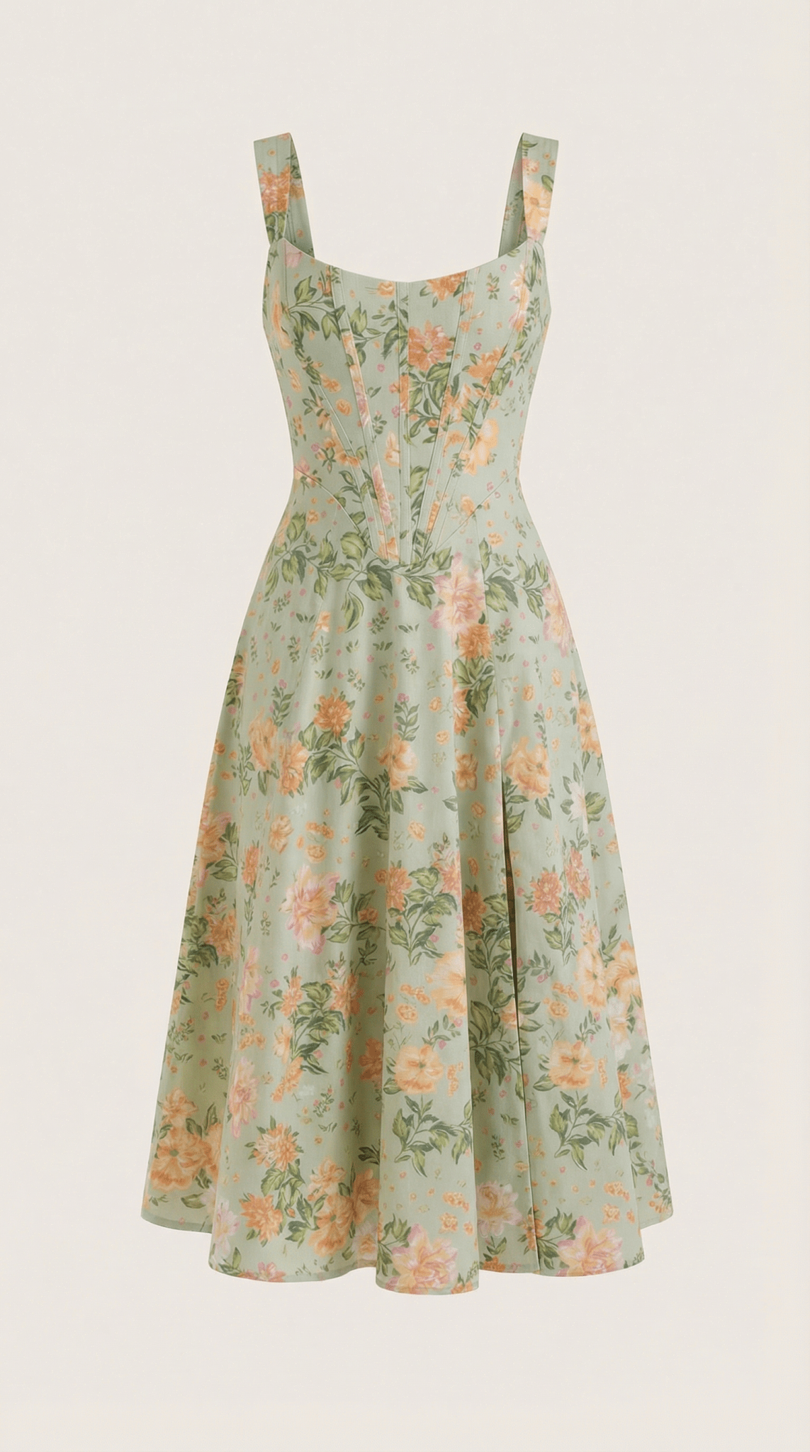 Women Midi Dress Sweetheart Neckline A - Line Silhouette - Hudson Harper - Women Midi Dress