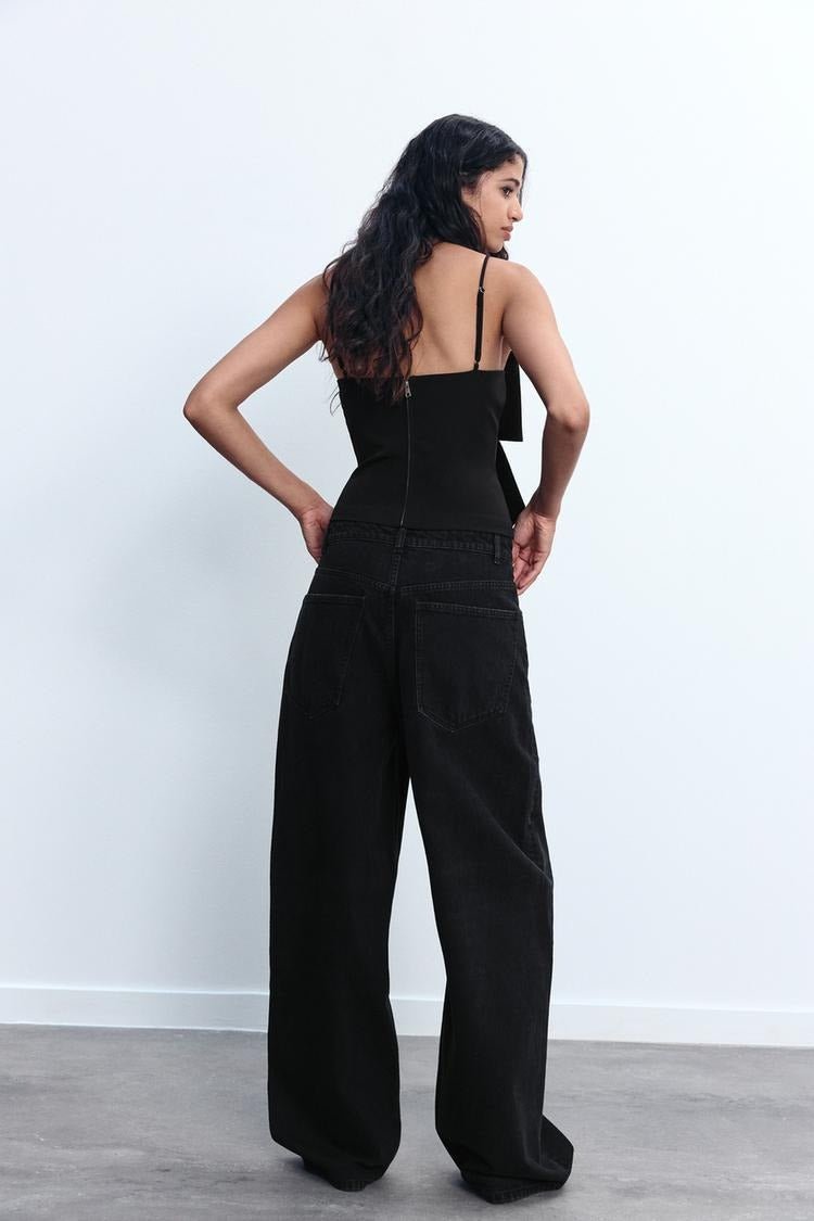 Women's Cropped Top — Bow Detail Sparkled Design - Hudson Harper - Women Top