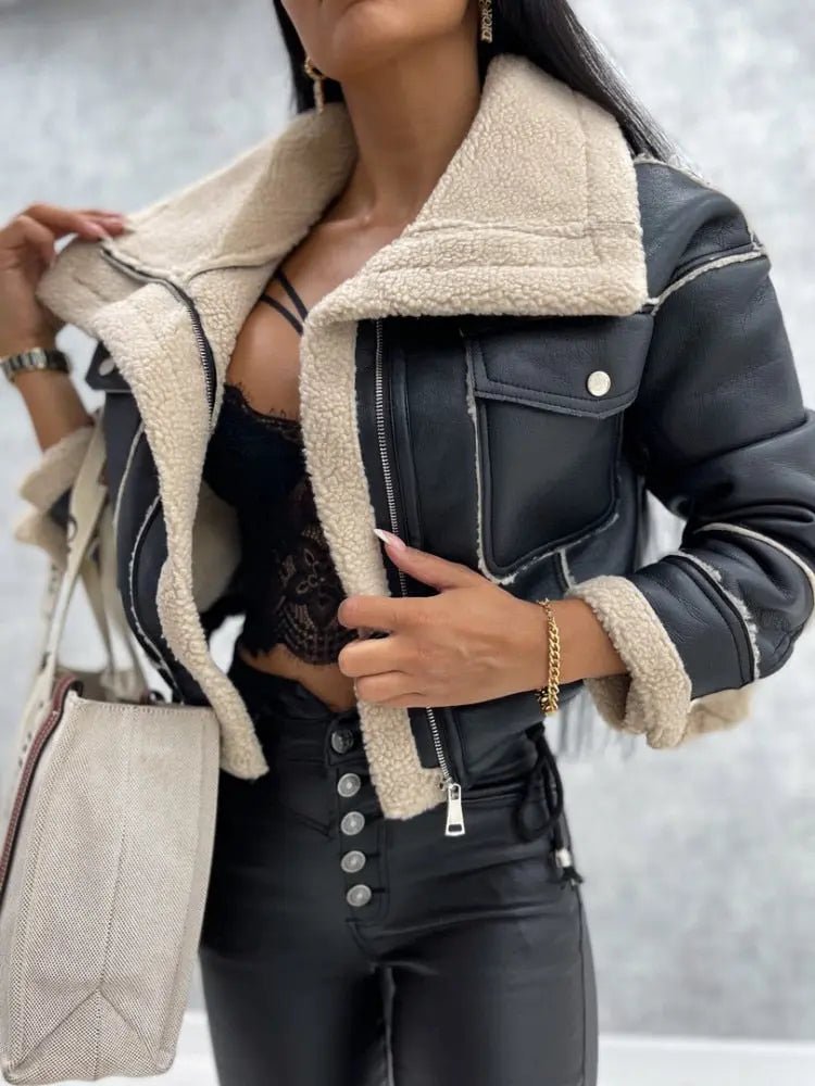 Women's Jacket — Front Zipper Closure With Fleece Lining - Hudson Harper - Women Jacket