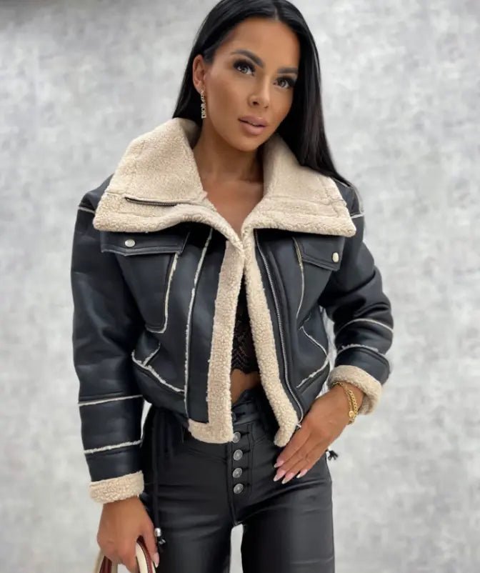 Women's Jacket — Front Zipper Closure With Fleece Lining - Hudson Harper - Women Jacket