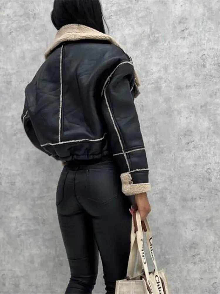 Women's Jacket — Front Zipper Closure With Fleece Lining - Hudson Harper - Women Jacket