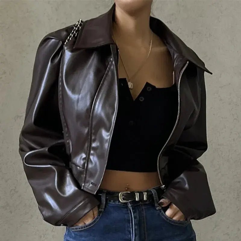 Women's Jacket — Oversized Fit Zipper Closure Casual Style - Hudson Harper - Women Jacket