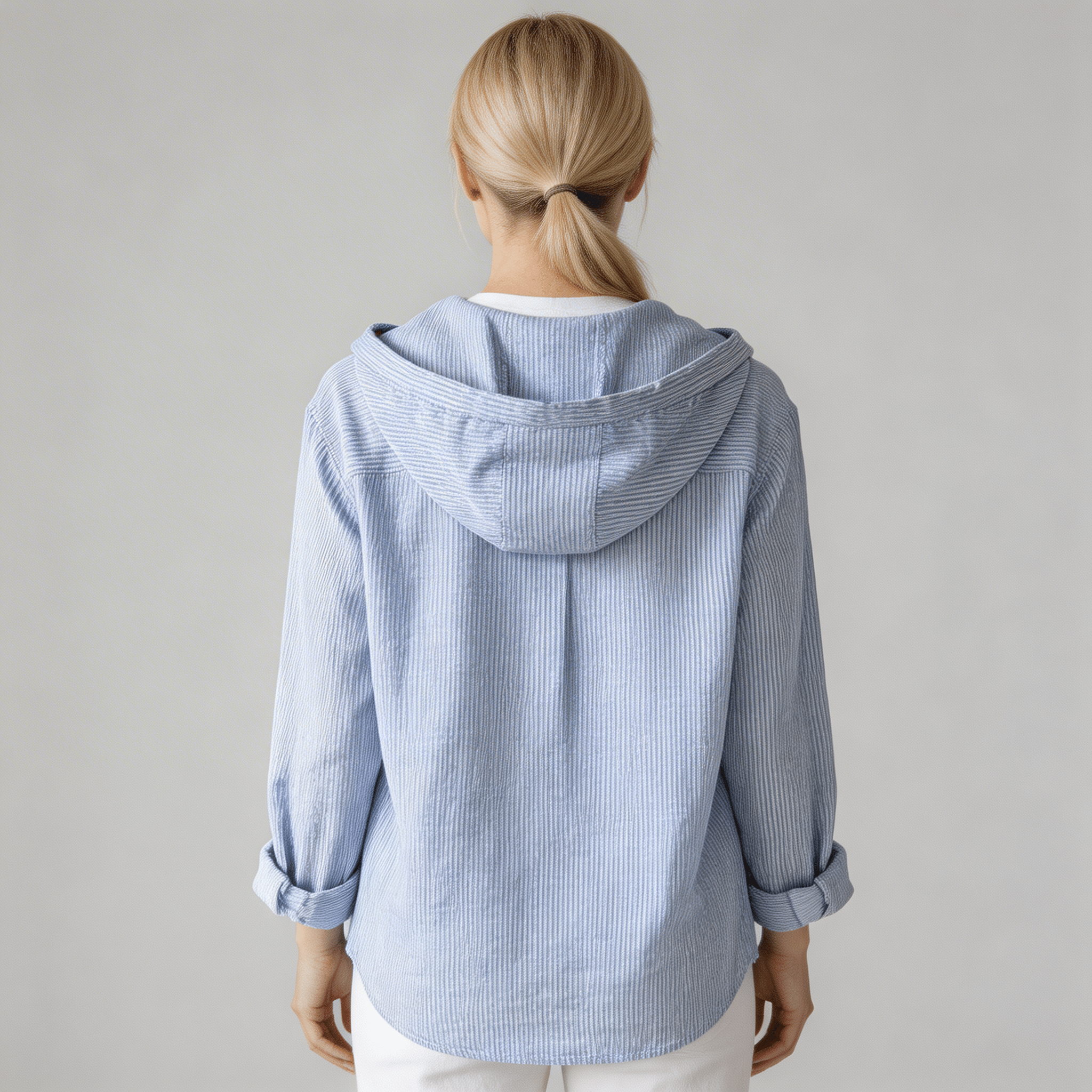 Women's Linen Shirt - Regular Fit Long Sleeve Button Closure - Hudson Harper - Women Top