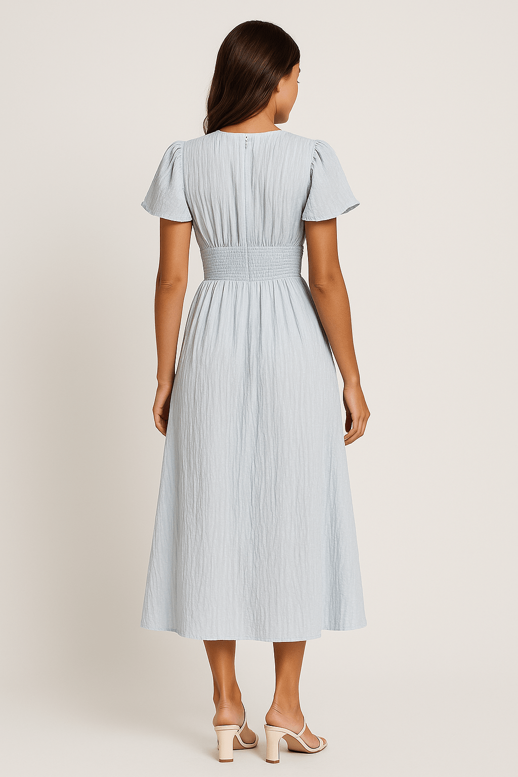 Women's Maxi Dress — Short Sleeve Relaxed Fit Casual Design - Hudson Harper - Women Maxi Dress