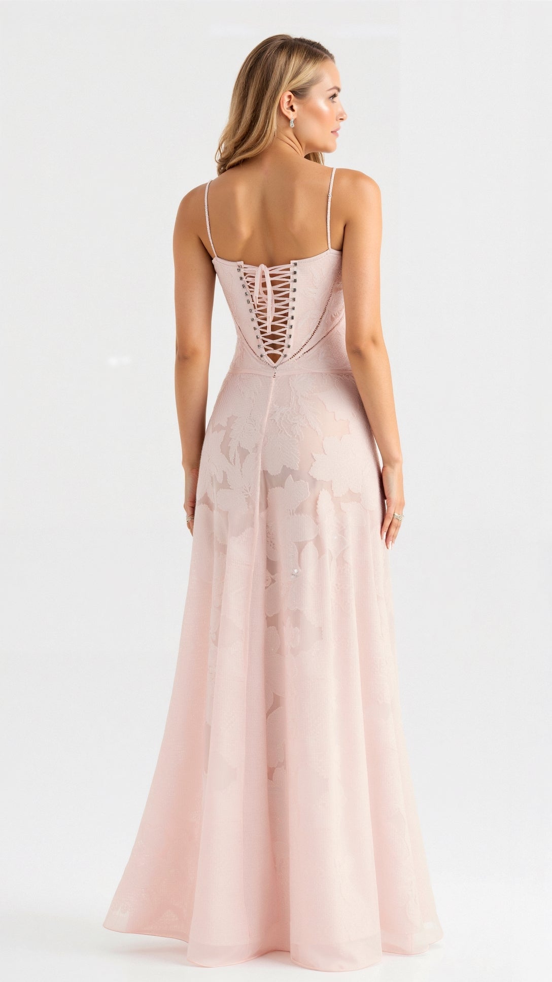Women's Maxi Dress — Spaghetti Strap Corset Bodice Design - Hudson Harper - Women Maxi Dress