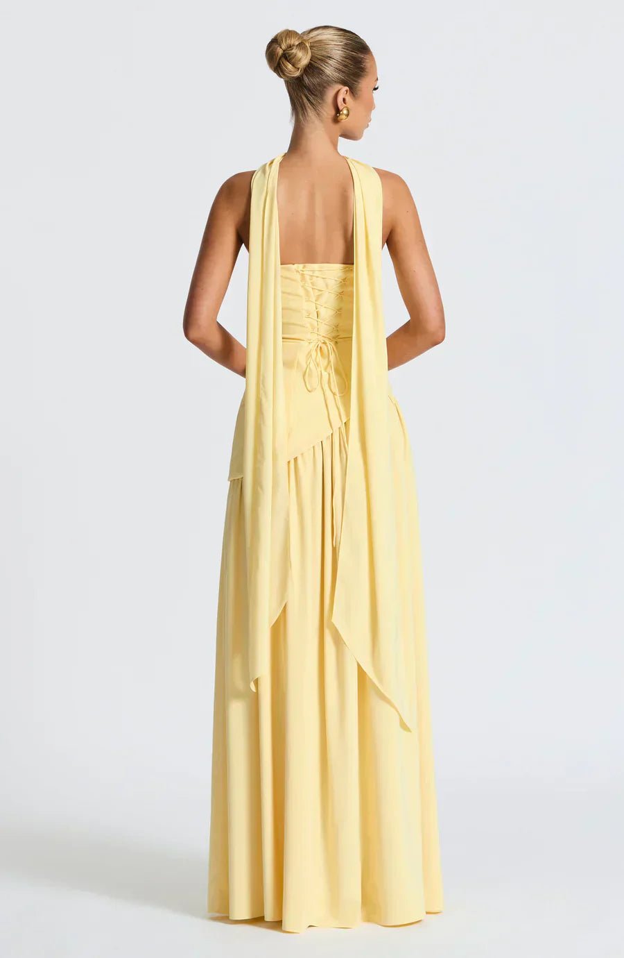 Women's Maxi Dress — Strapless High Slit Figure Hugging Fit - Hudson Harper - Women Maxi Dress
