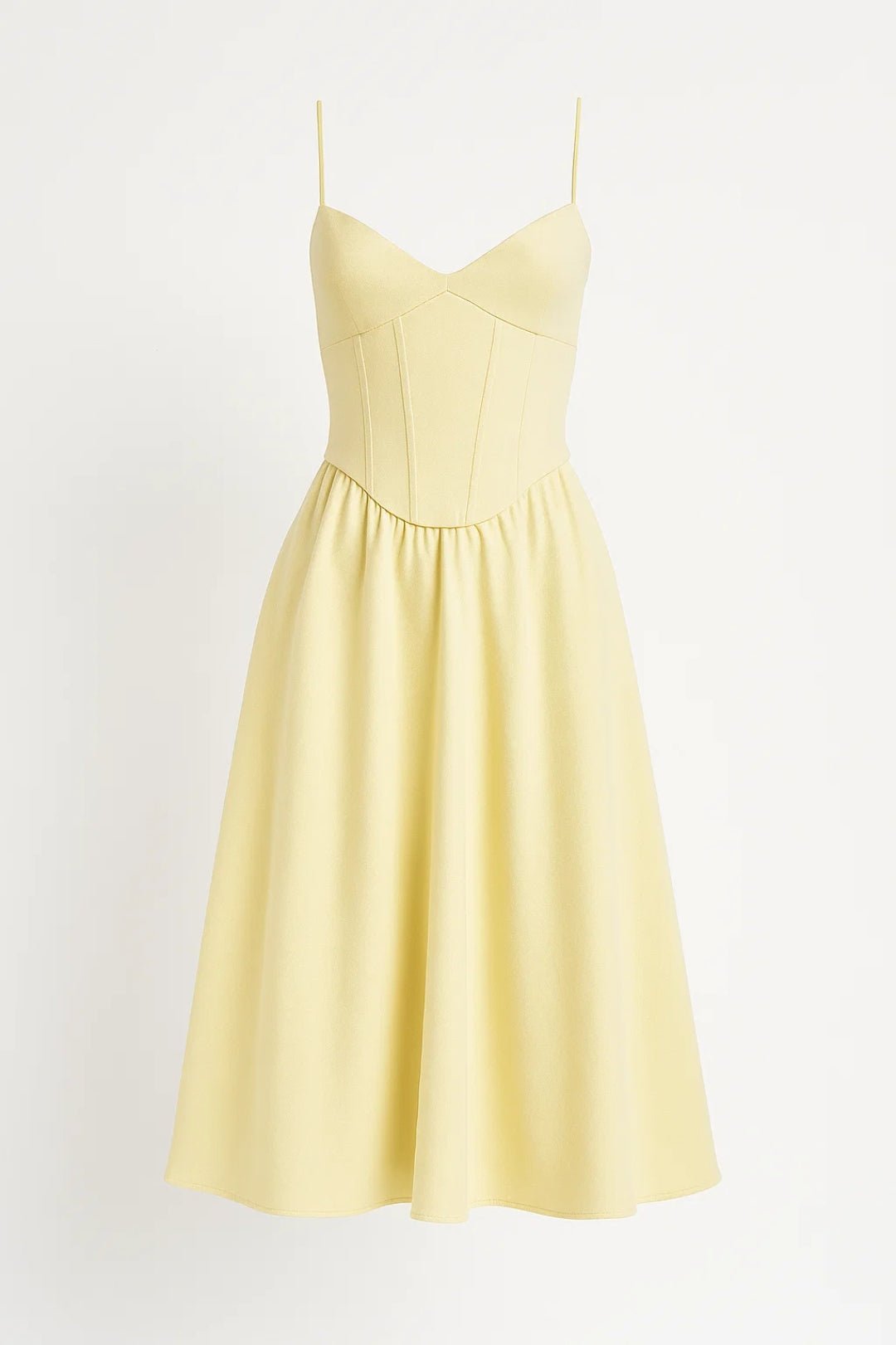 Women's Midi Dress — Spaghetti Straps Sleeveless Flared Fit - Hudson Harper - Women Midi Dress