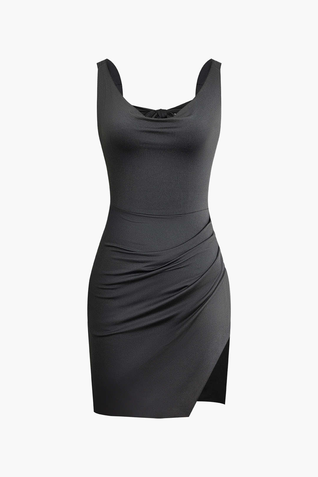 Women's Midi Dress — Sweetheart Neckline Tie Straps Flared Skirt - Hudson Harper - Women Mini Dress