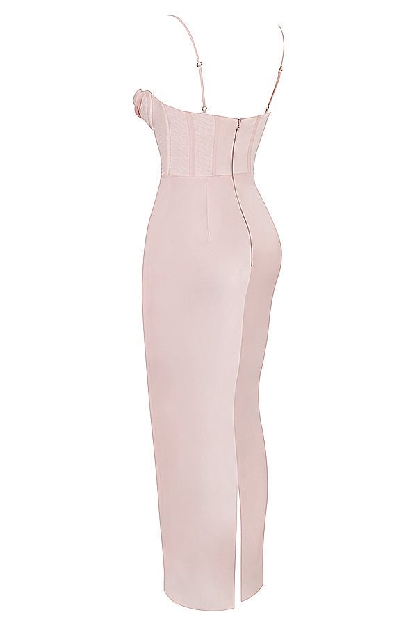 Women's Mini Dress — Bodycon Fit Pleated Tie - Back Closure - Hudson Harper - Women Maxi Dress