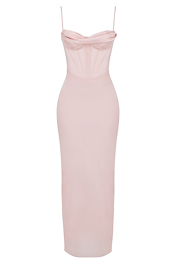 Women's Mini Dress — Bodycon Fit Pleated Tie - Back Closure - Hudson Harper - Women Maxi Dress