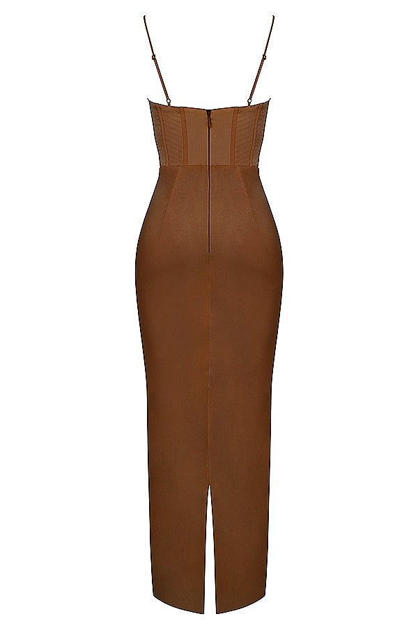 Women's Mini Dress — Bodycon Fit Pleated Tie - Back Closure - Hudson Harper - Women Maxi Dress