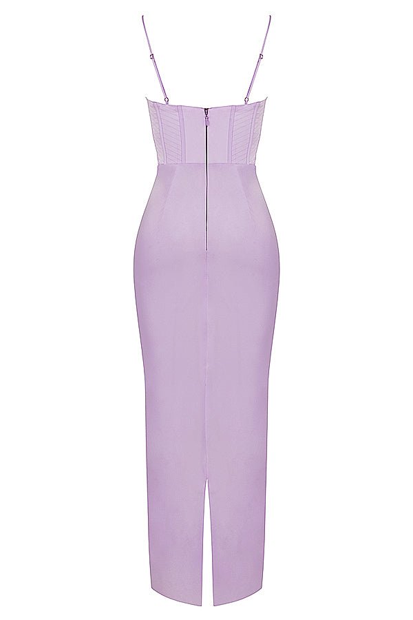 Women's Mini Dress — Bodycon Fit Pleated Tie - Back Closure - Hudson Harper - Women Maxi Dress